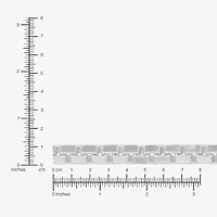 Made in Italy Womens Sterling Silver Inch Box Chain Necklace