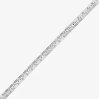 Made in Italy Womens Sterling Silver Inch Box Chain Necklace