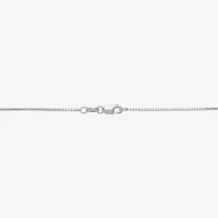 Made in Italy Womens Sterling Silver Inch Box Chain Necklace