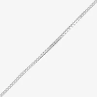 Made in Italy Sterling Silver Womens Sterling Silver Inch Box Chain Necklace