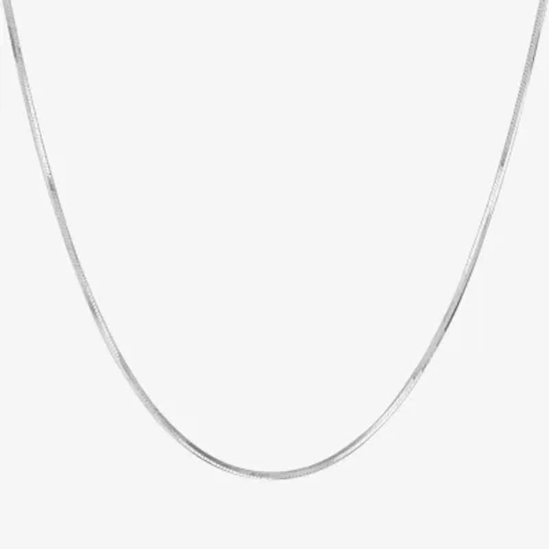 Made in Italy Womens Sterling Silver Inch Snake Chain Necklace