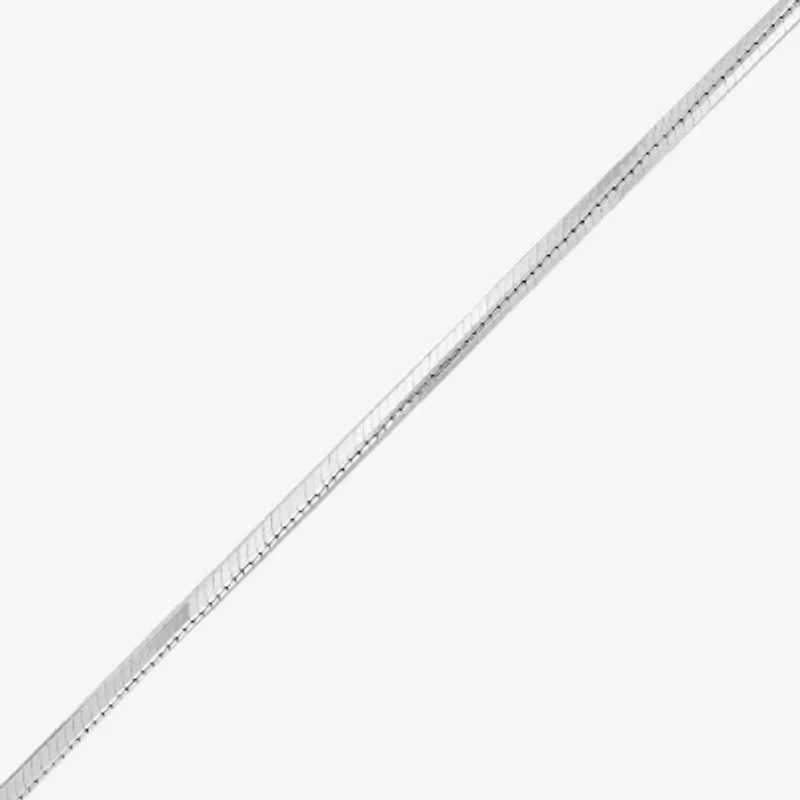 Made in Italy Womens Sterling Silver Inch Snake Chain Necklace