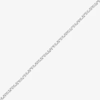 Made in Italy Womens Sterling Silver 20 Inch Box Chain Necklace