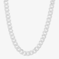 Mens Sterling Silver 22 Inch Curb Chain Necklace