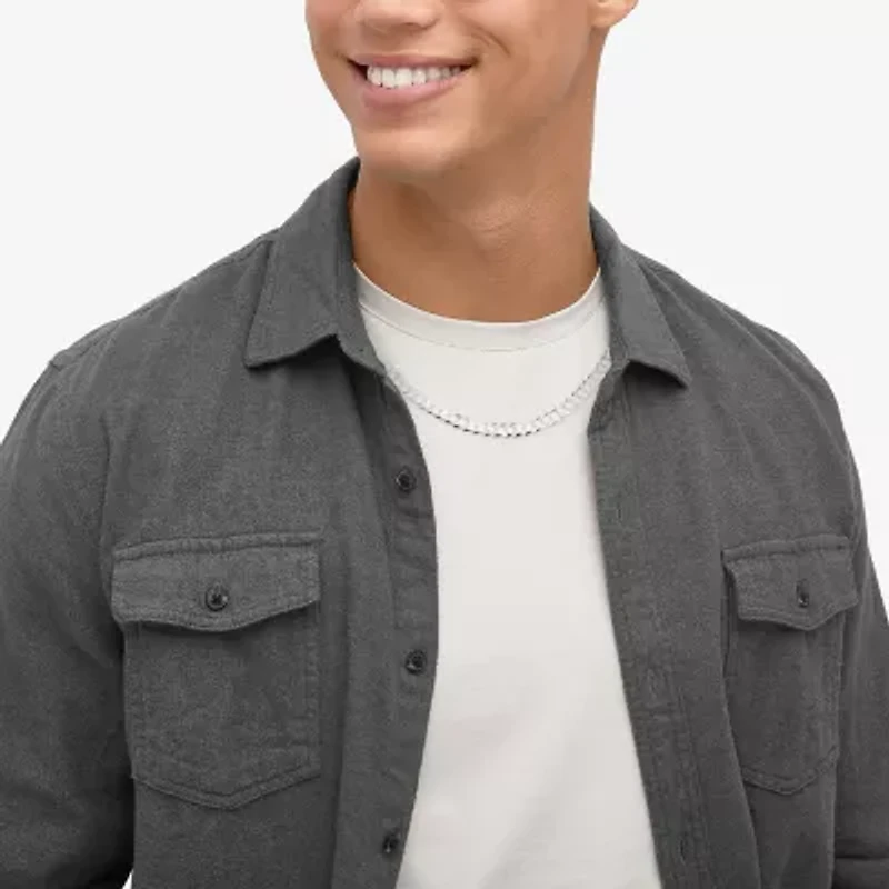 Mens Sterling Silver 22 Inch Curb Chain Necklace