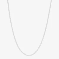 Made in Italy Womens Sterling Silver Inch Wheat Chain Necklace