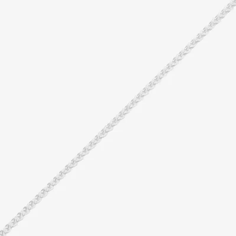 Made in Italy Womens Sterling Silver 24 Inch Wheat Chain Necklace