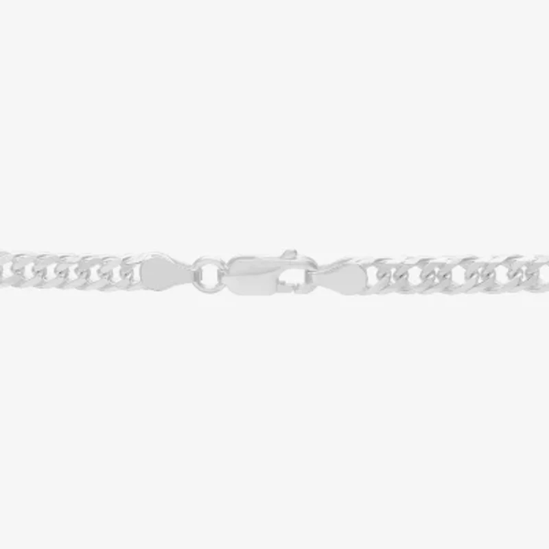 Made in Italy Womens Sterling Silver 22 Inch Link Chain Necklace