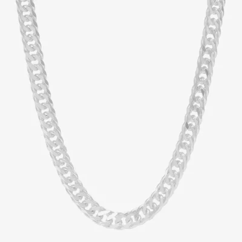 Made in Italy Womens Sterling Silver 22 Inch Link Chain Necklace