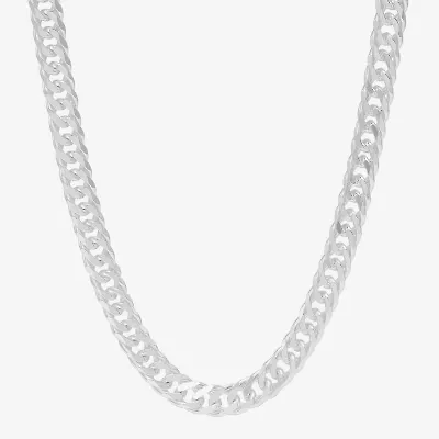 Made in Italy Womens Sterling Silver 22 Inch Link Chain Necklace