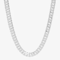 Made in Italy Womens Sterling Silver 22 Inch Link Chain Necklace
