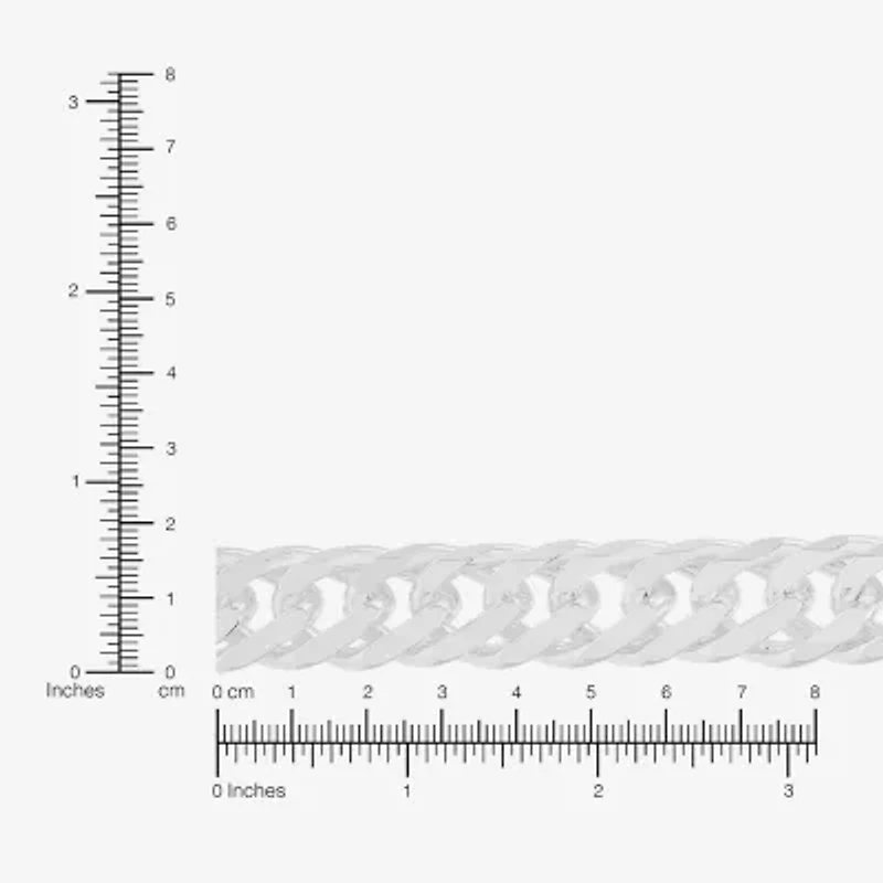 Made in Italy Womens Sterling Silver 22 Inch Link Chain Necklace