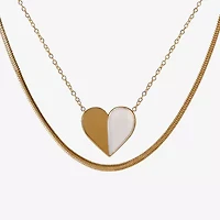 Limited Quantities! Womens Heart 2-pc. Necklace Set
