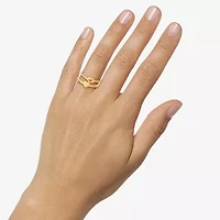 Limited Quantities! Womens 14K Gold Over Silver Ring Set