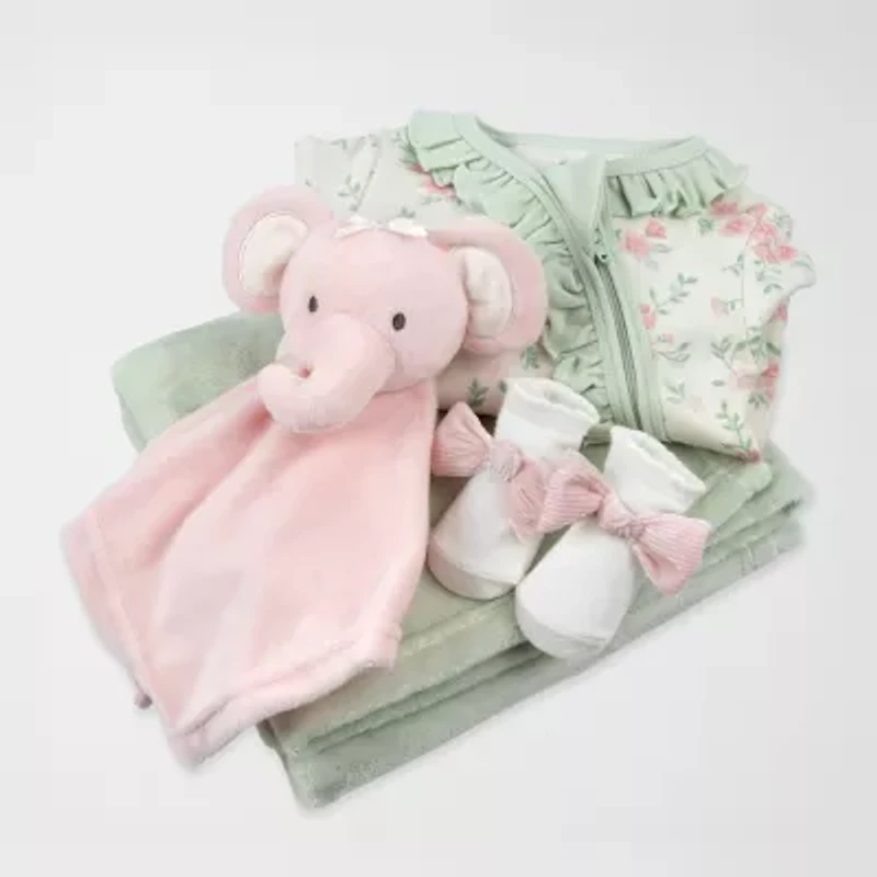 Baby Essentials Girls 4-pc. Clothing Set