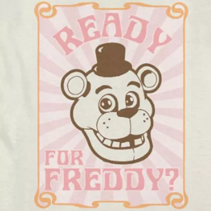 Little & Big Kid Girls Crew Neck Short Sleeve Freddy Graphic T-Shirt