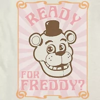 Little & Big Kid Girls Crew Neck Short Sleeve Freddy Graphic T-Shirt