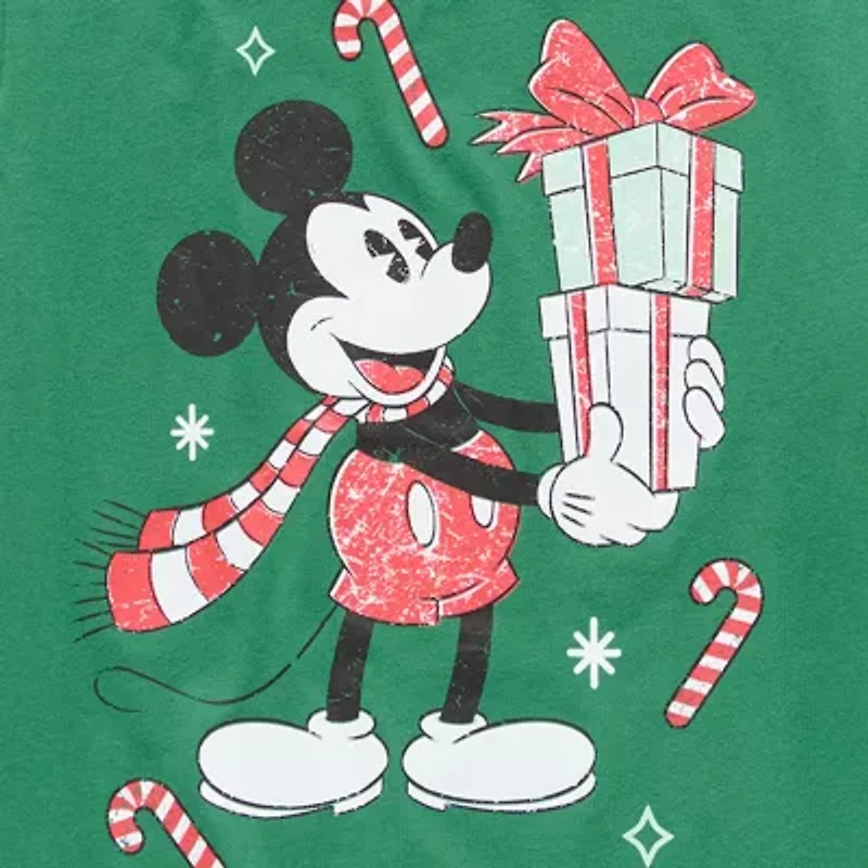 Disney Collection Little & Big Kid Boys Crew Neck Short Sleeve Mickey Mouse Graphic T-Shirt