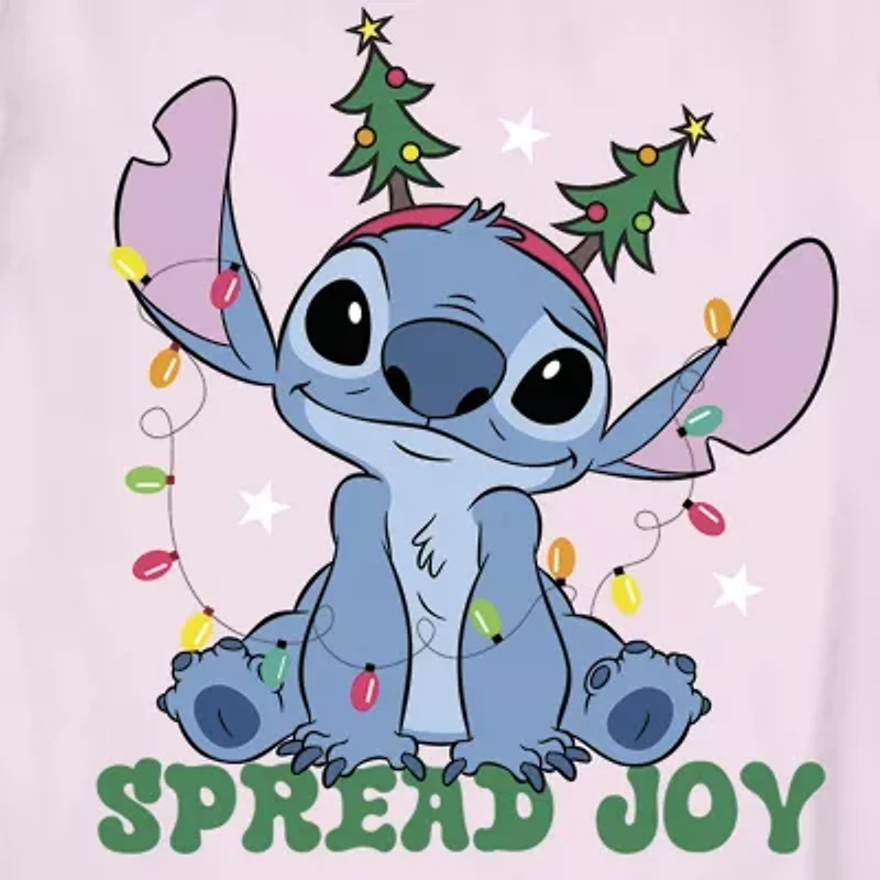 Disney Collection Little & Big Kid Girls Crew Neck Short Sleeve Graphic T-Shirt