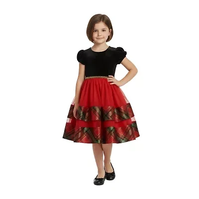 Bonnie Jean Little Girls Short Sleeve Fit + Flare Dress