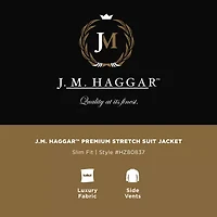 Haggar JMH Mens Slim Fit Plaid Suit Jacket
