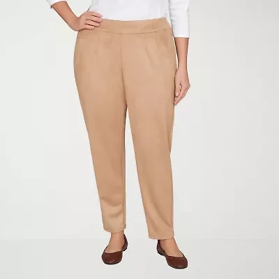 Hearts Of Palm Womens Plus Slim Mid Rise Pull-On Pant