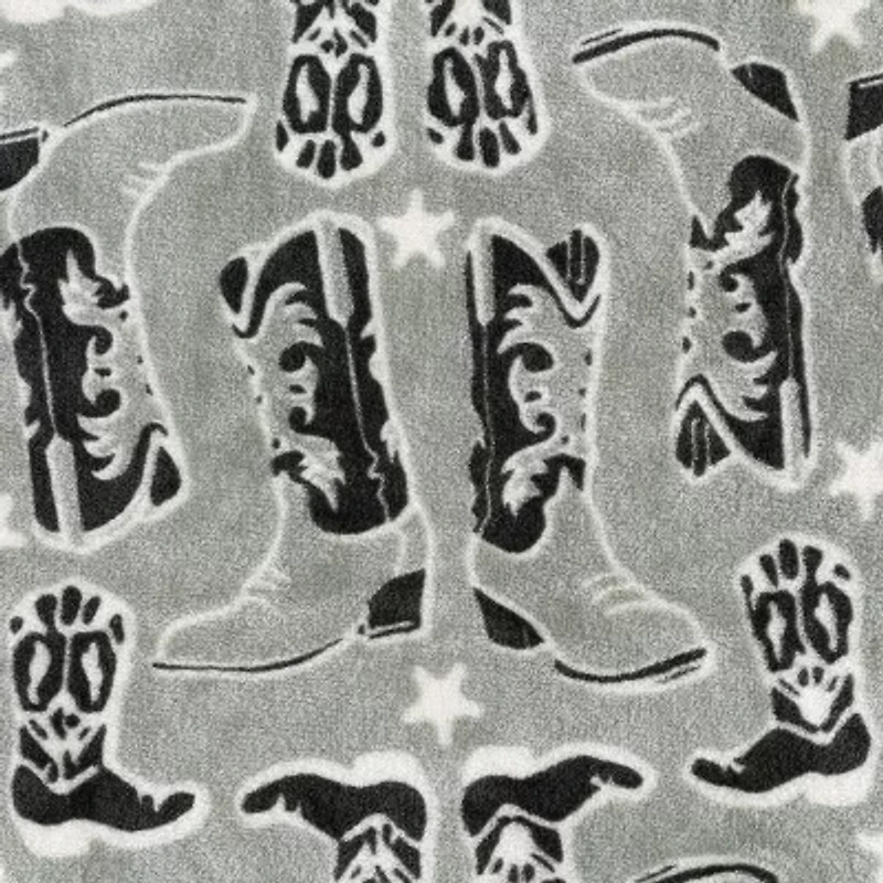 Wrangler Knockin' Boots 50x60 Washable Throw