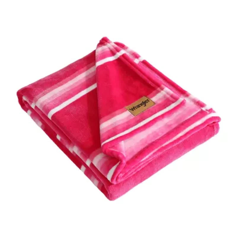 Wrangler Saddle Stripe Washable Throw