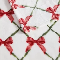 Martha Stewart Printed Seasonal Plush Throw