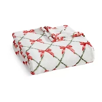 Martha Stewart Printed Seasonal Plush Throw