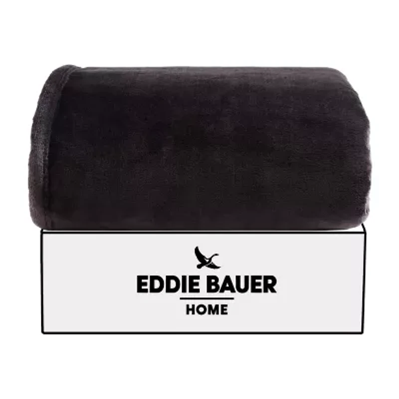 Eddie Bauer Ultra Lux Solid Washable Throw