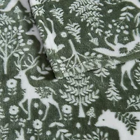 Martha Stewart Printed Seasonal Plush Throw