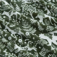 Martha Stewart Printed Seasonal Plush Throw