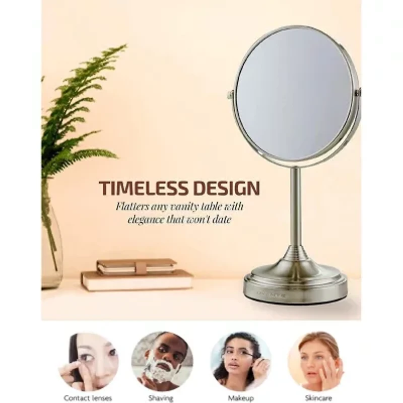 Ovente 7X Magnification Makeup Mirror
