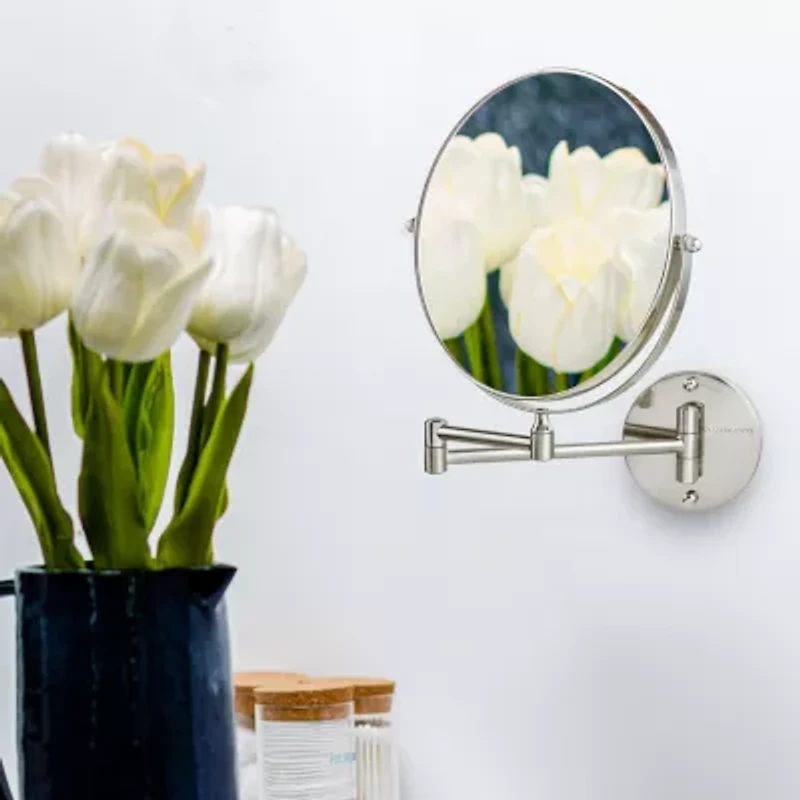 Ovente Wall Mounted 10X Magnification Makeup Mirror