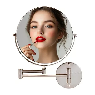Ovente Wall Mounted 10X Magnification Makeup Mirror