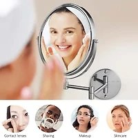 Ovente Wall Mounted 10X Magnification Makeup Mirror