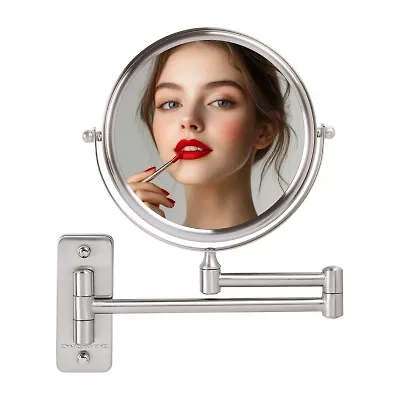 Ovente Wall Mounted 10X Magnification Makeup Mirror