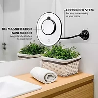 Ovente 10X Magnification Makeup Mirror