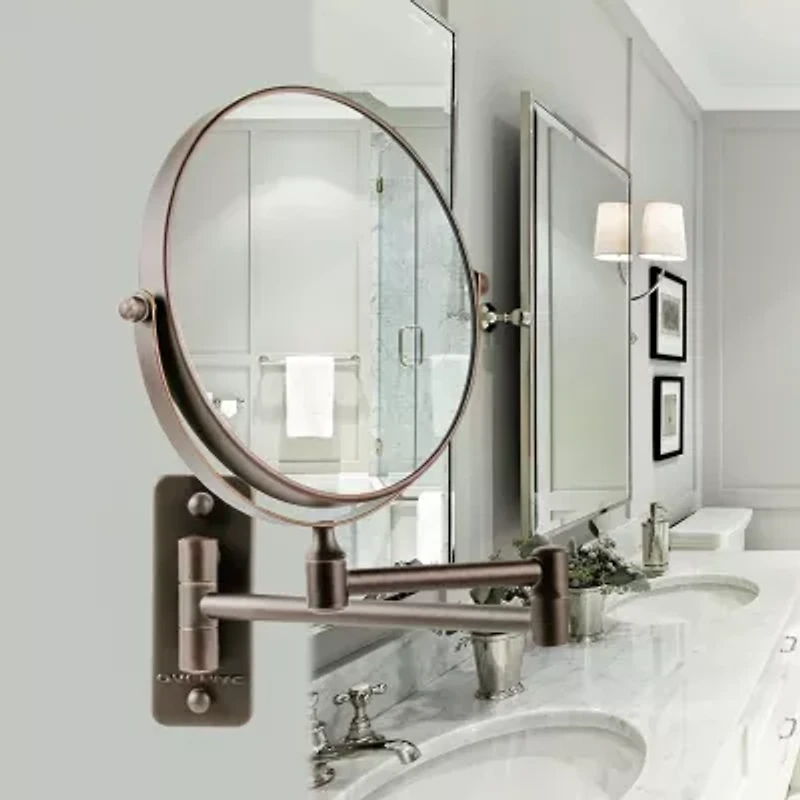Ovente Wall Mounted 7X Magnification Makeup Mirror