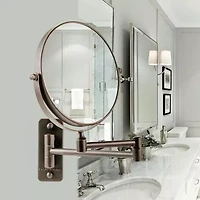 Ovente Wall Mounted 7X Magnification Makeup Mirror