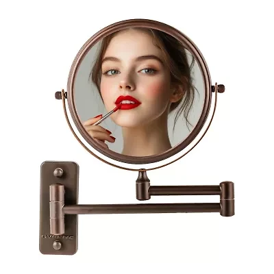 Ovente Wall Mounted 7X Magnification Makeup Mirror