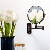 Ovente Wall Mounted 7X Magnification Makeup Mirror