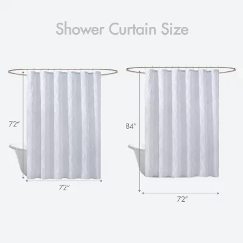 Madison Park Candice Sheer Shower Curtain