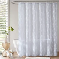 Madison Park Candice Sheer Shower Curtain