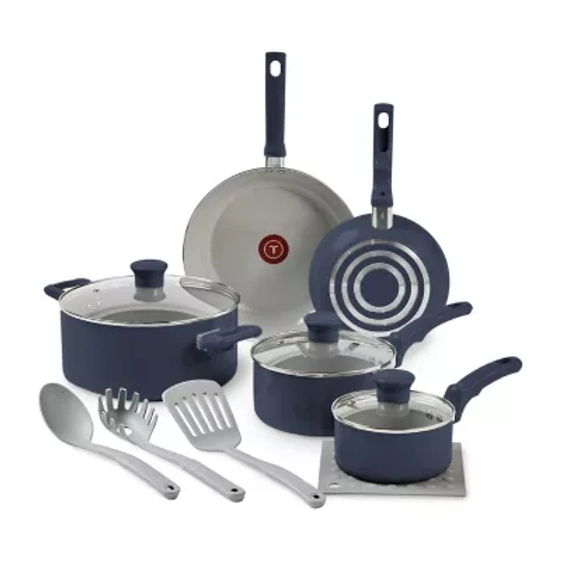 T-Fal Essentials Ceramic 12-pc. Cookware Set