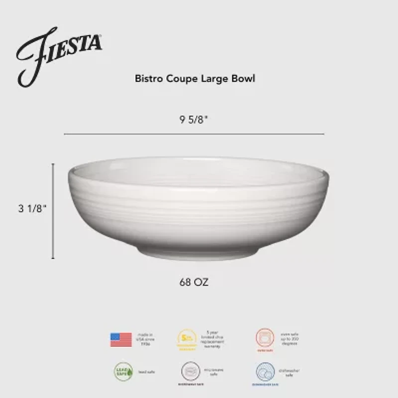 Fiesta Bistro Coupe Ceramic Serving Bowl