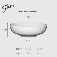 Fiesta Bistro Coupe Ceramic Serving Bowl