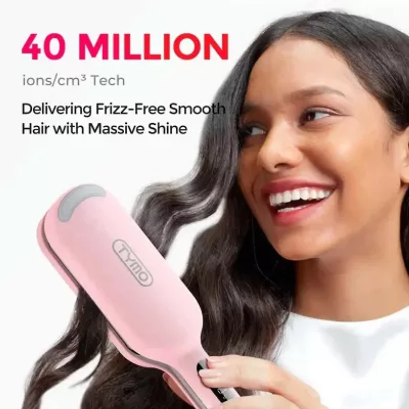 TYMO Rovy Compact Wave Curling Iron Pink