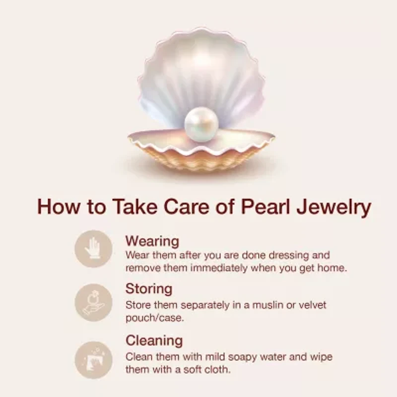 Silver Reflections Womens Cubic Zirconia Simulated Pearl 14K Gold Over Brass 35mm Hoop Earrings